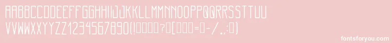 MinimalThin Regular-Schriftart – Weiße Schriften auf rosa Hintergrund
