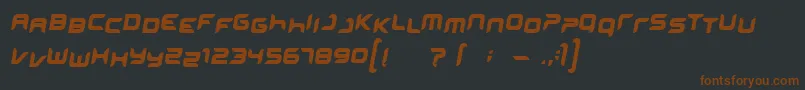 MINISKIP Font – Brown Fonts on Black Background