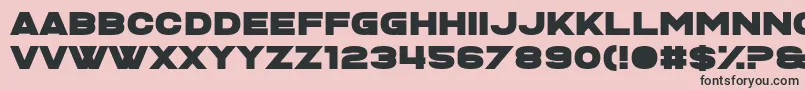 Ministry of Moron Font – Black Fonts on Pink Background