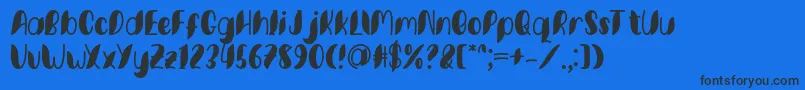 fuente Minkem font by 7NTypes D – Fuentes Negras Sobre Fondo Azul