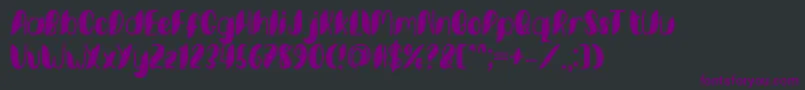 Minkem font by 7NTypes D Font – Purple Fonts on Black Background