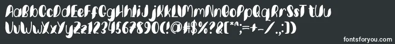 Minkem font by 7NTypes D-fontti – valkoiset fontit mustalla taustalla