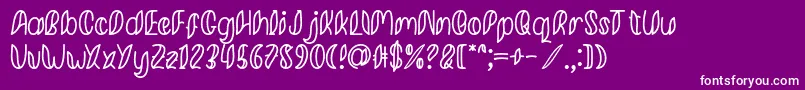 fuente Minkem Outline font by 7NTypes D – Fuentes Blancas Sobre Fondo Morado