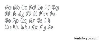 Przegląd czcionki Minkem Outline font by 7NTypes D