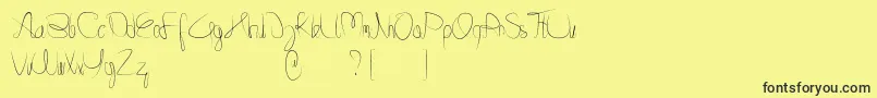 Minnesottafree-Schriftart – Schwarze Schriften auf gelbem Hintergrund