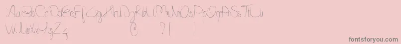 Шрифт Minnesottafree – серые шрифты на розовом фоне