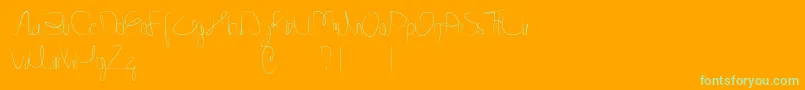 Police Minnesottafree – polices vertes sur fond orange