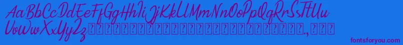 Minnie Queen Font-fontti – violetit fontit sinisellä taustalla