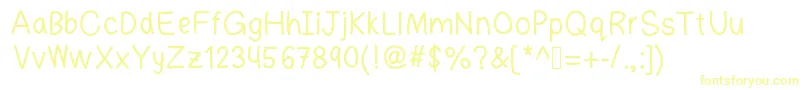 Шрифт minsins – жёлтые шрифты