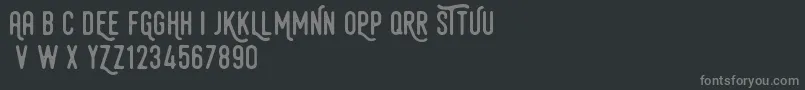 Fonte HamurzFreeVersion – fontes cinzas em um fundo preto