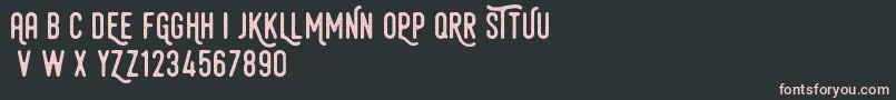 HamurzFreeVersion Font – Pink Fonts on Black Background