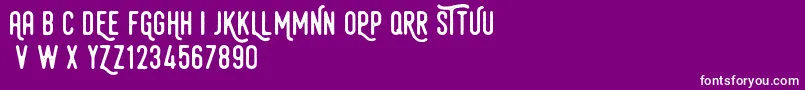 HamurzFreeVersion Font – White Fonts on Purple Background
