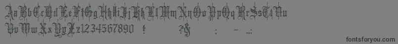 fuente minster6 – Fuentes Negras Sobre Fondo Gris