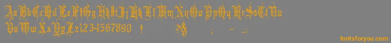 fuente minster6 – Fuentes Naranjas Sobre Fondo Gris