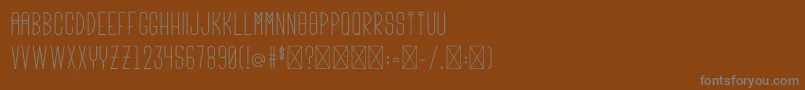 Шрифт Minta – серые шрифты на коричневом фоне