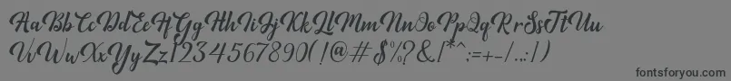 Minthas Font – Black Fonts on Gray Background