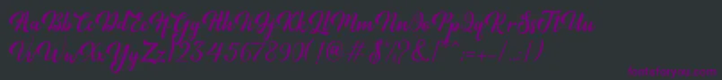 Minthas Font – Purple Fonts on Black Background