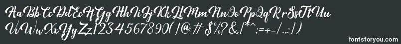 Minthas Font – White Fonts on Black Background