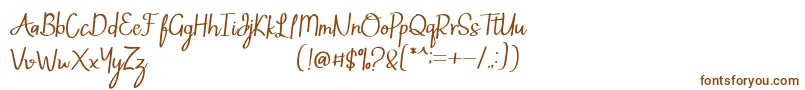 Шрифт Mintlic – коричневые шрифты на белом фоне