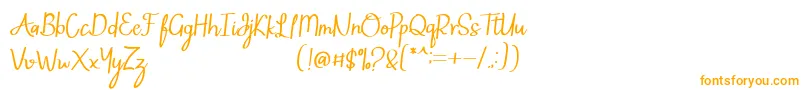 Шрифт Mintlic – оранжевые шрифты