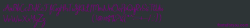 Шрифт Mintlic – фиолетовые шрифты на чёрном фоне