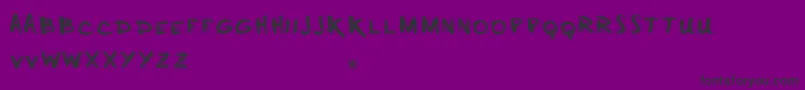 MINUS   -Schriftart – Schwarze Schriften auf violettem Hintergrund