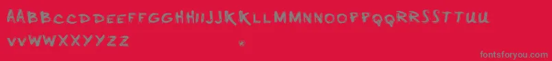 MINUS    Font – Gray Fonts on Red Background