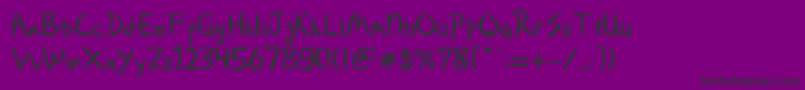 Miqeey Moose Font – Black Fonts on Purple Background