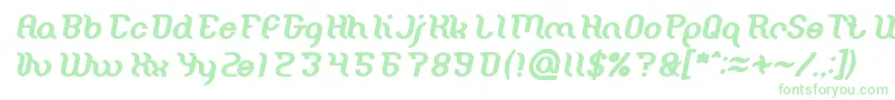 Lisätietoja Miracle Bold Italic-fontista Miracle Bold Italic-fontti – vihreät fontit