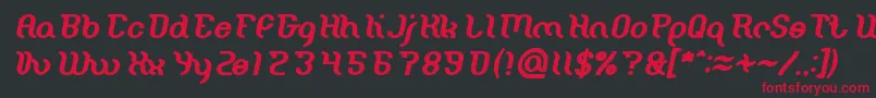 fuente Miracle Bold Italic – Fuentes Rojas Sobre Fondo Negro