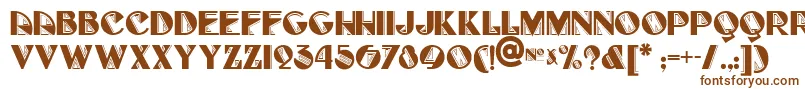 Full Font – Brown Fonts on White Background