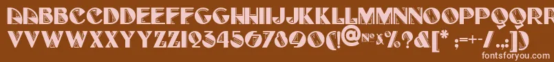 Full Font – Pink Fonts on Brown Background