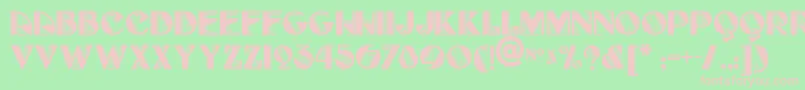 Full Font – Pink Fonts on Green Background