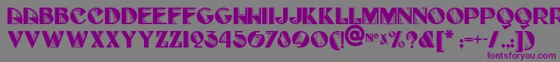 Full Font – Purple Fonts on Gray Background