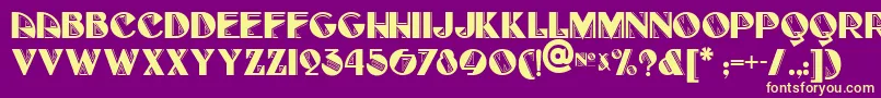 Full Font – Yellow Fonts on Purple Background