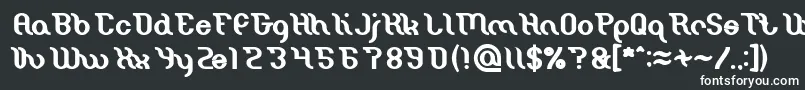 Шрифт Miracle Bold – белые шрифты на чёрном фоне