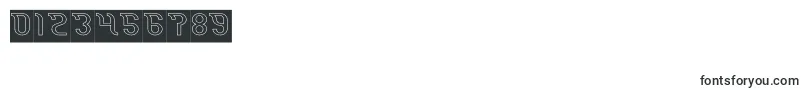 Miracle Hollow Inverse Font – Fonts for Numbers and Digits