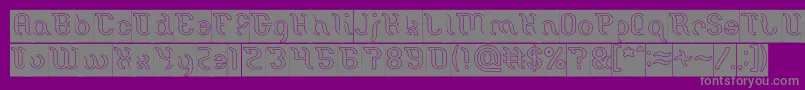 Miracle Hollow Inverse Font – Gray Fonts on Purple Background