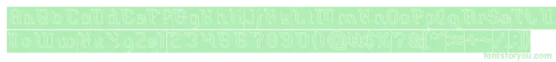 Miracle Hollow Inverse-Schriftart – Grüne Schriften