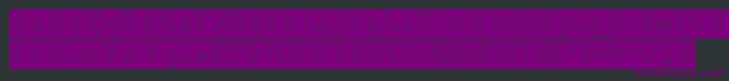 Miracle Hollow Inverse Font – Purple Fonts on Black Background