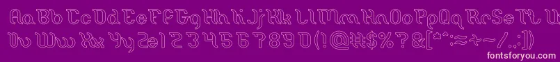 Miracle Hollow Font – Pink Fonts on Purple Background