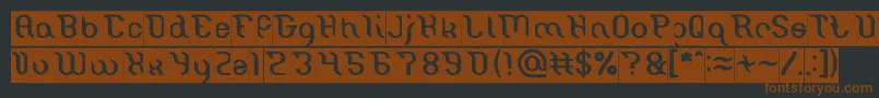 Miracle Inverse Font – Brown Fonts on Black Background