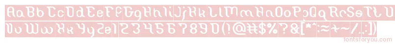 フォントMiracle Inverse – ピンクのフォント