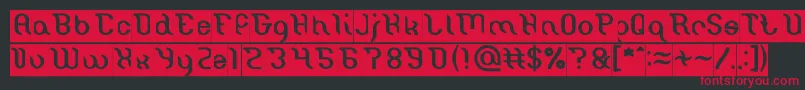 Miracle Inverse Font – Red Fonts on Black Background