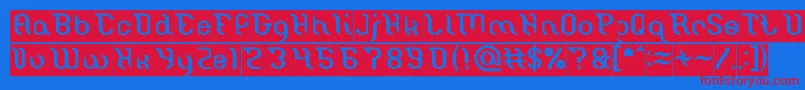 Miracle Inverse Font – Red Fonts on Blue Background