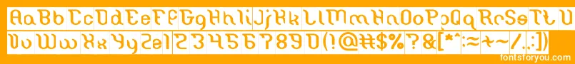Miracle Inverse Font – White Fonts on Orange Background