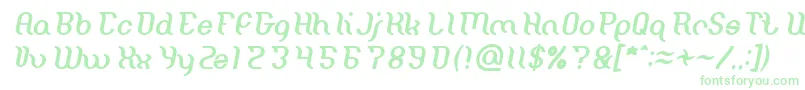 Lisätietoja Miracle Italic-fontista Miracle Italic-fontti – vihreät fontit