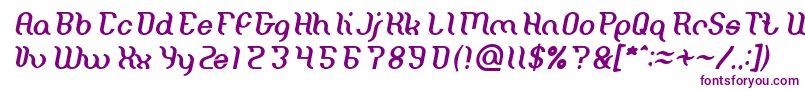 Miracle Italic-fontti – violetit fontit