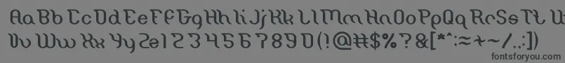 Miracle Light Font – Black Fonts on Gray Background
