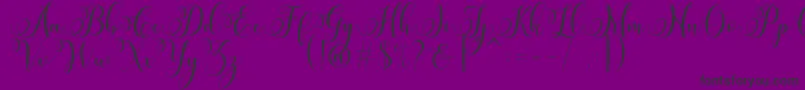 fuente Miracle Script Free – Fuentes Negras Sobre Fondo Morado